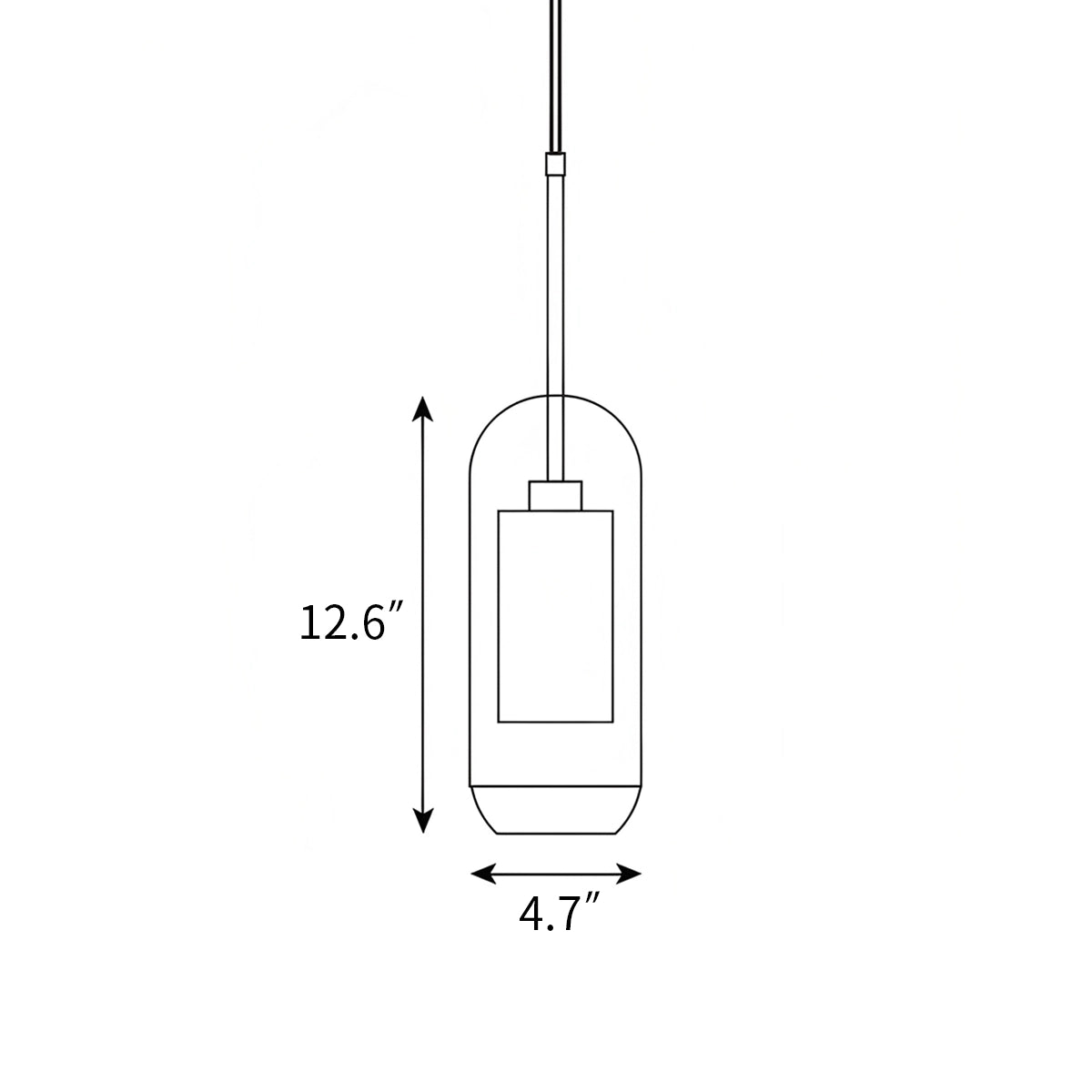Antizer Chiswick Glass Pendant Light for Kitchen Island