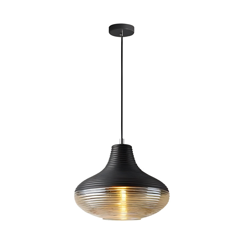 Industrial Style Glass Pendant Light