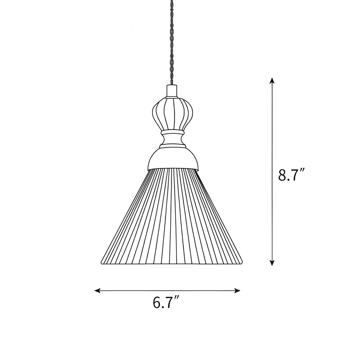 Antizer Chrasy Ceramics Pendant Lamp for Dining Area