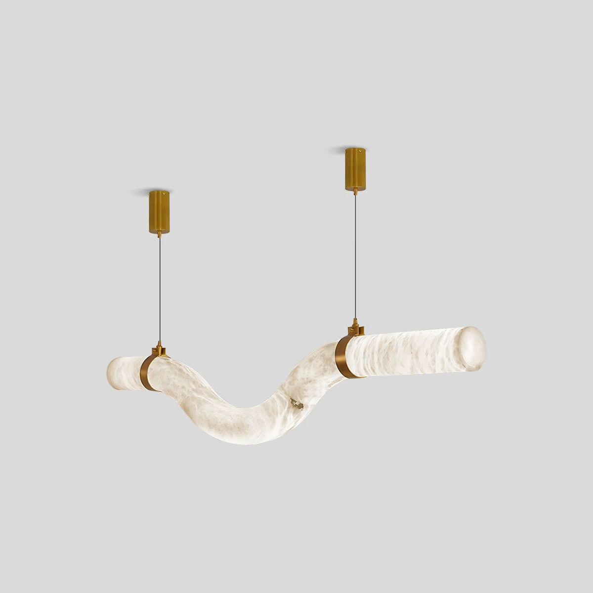 Antizer Minimalist Linear Spanish Alabaster Pendant Light