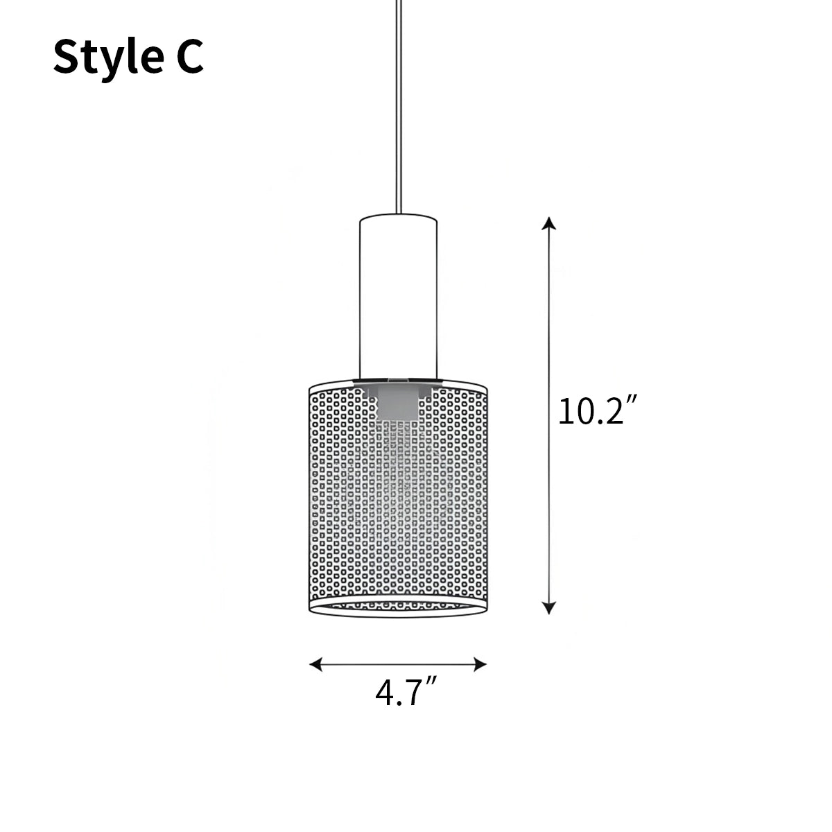 Antizer Concrete Industry Pendant Lamp for Kitchen