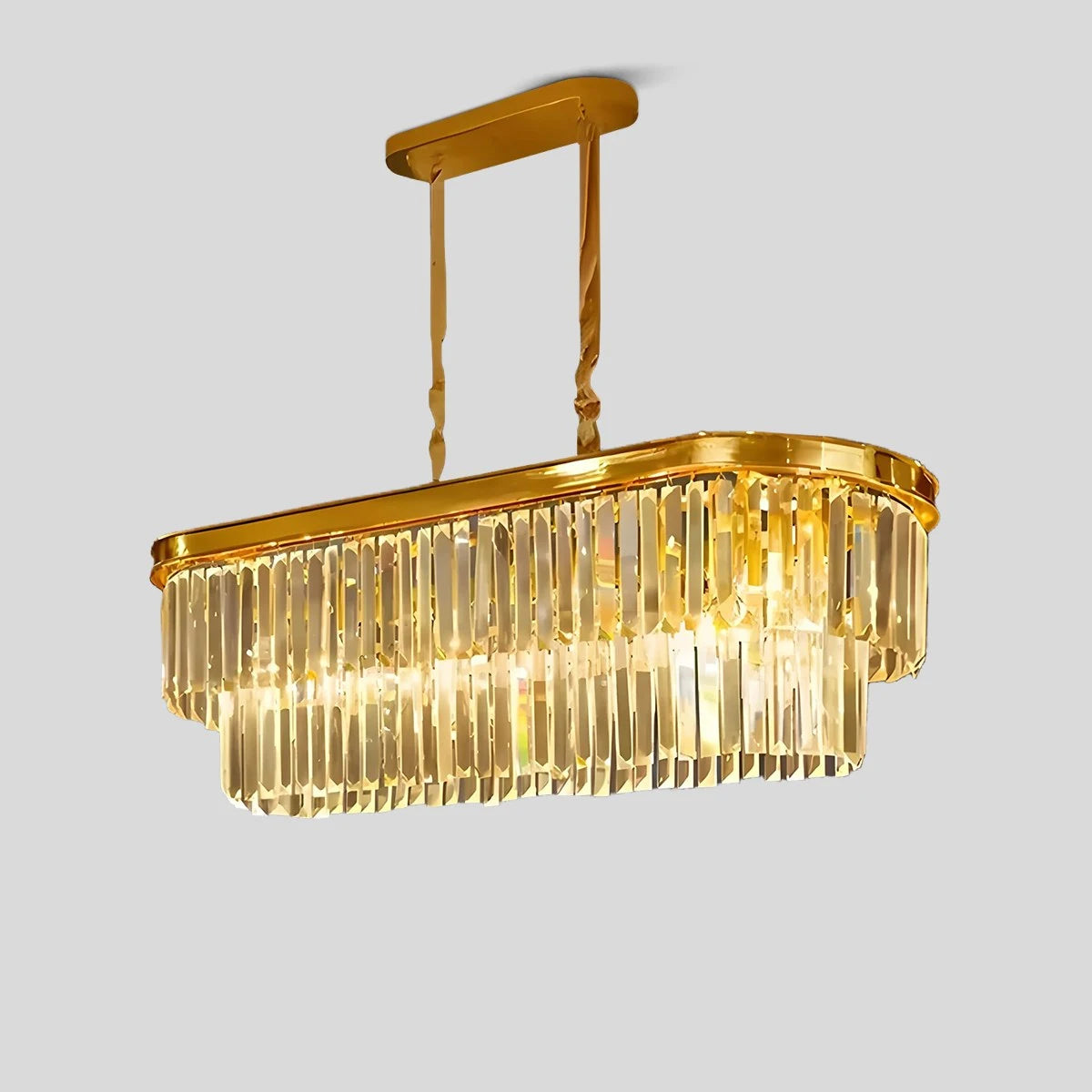 Antizer Light Luxury Crystal Chandelier for Living Room