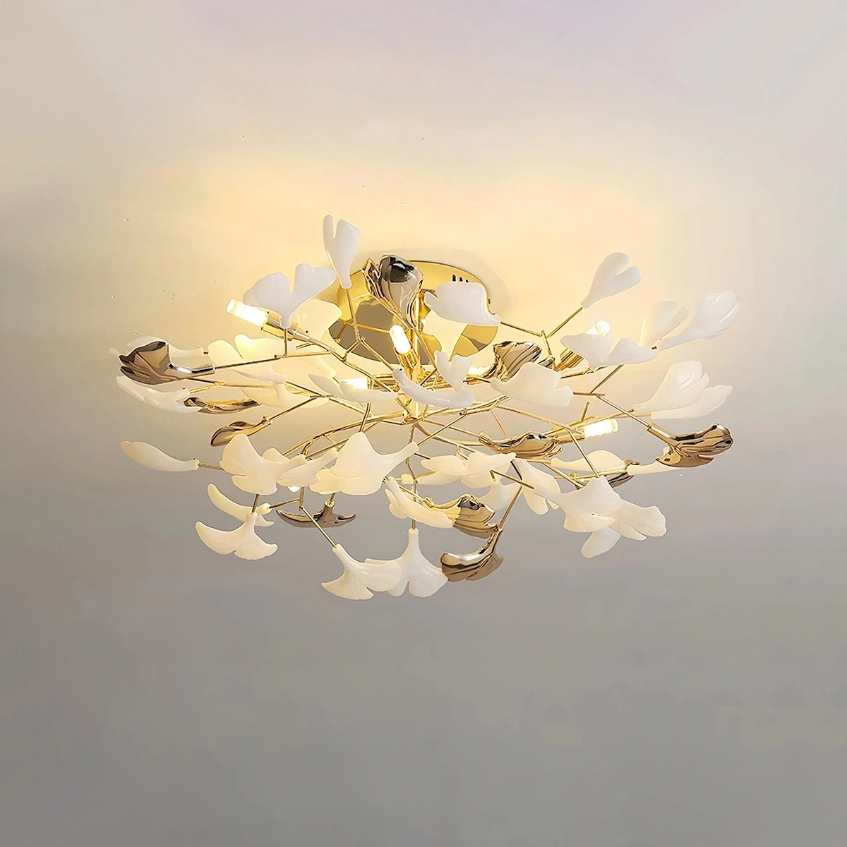 Antizer Ginkgo Rotating Ceiling Lamp for Bedroom