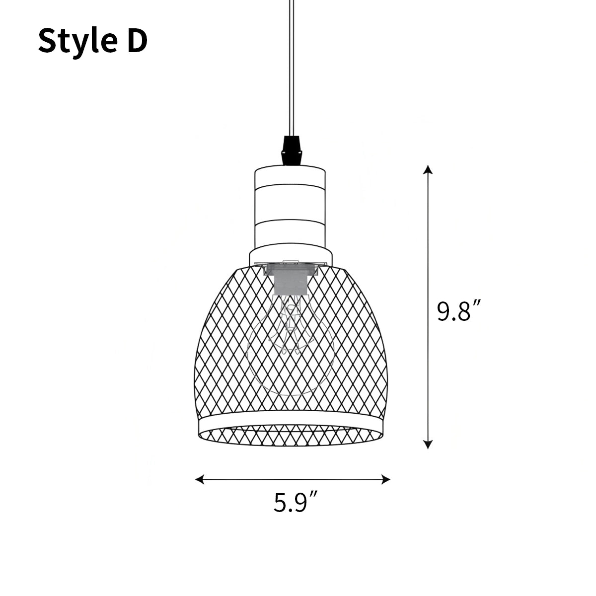 Antizer Concrete Industry Pendant Lamp for Kitchen