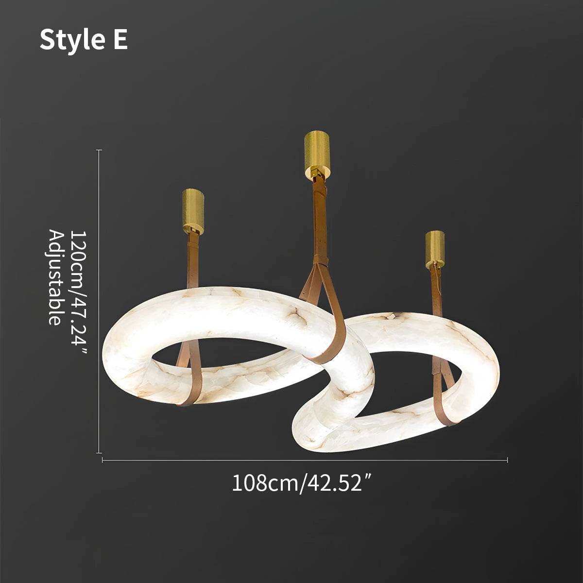 Antizer Minimalist Linear Spanish Alabaster Pendant Light