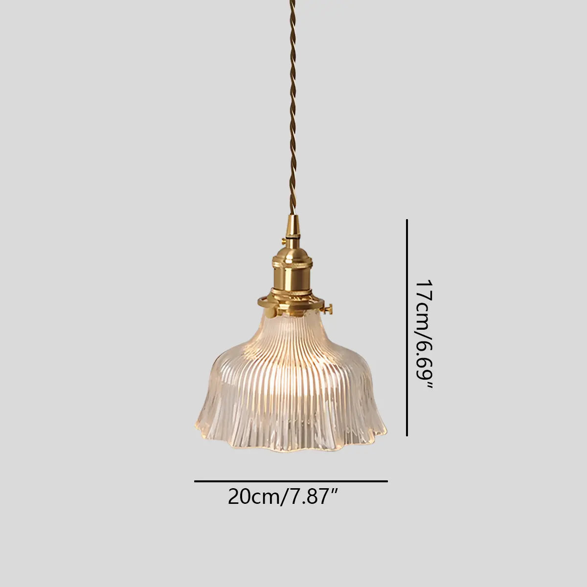 Antizer Isabel Glass Pendant Light for Kitchen Island