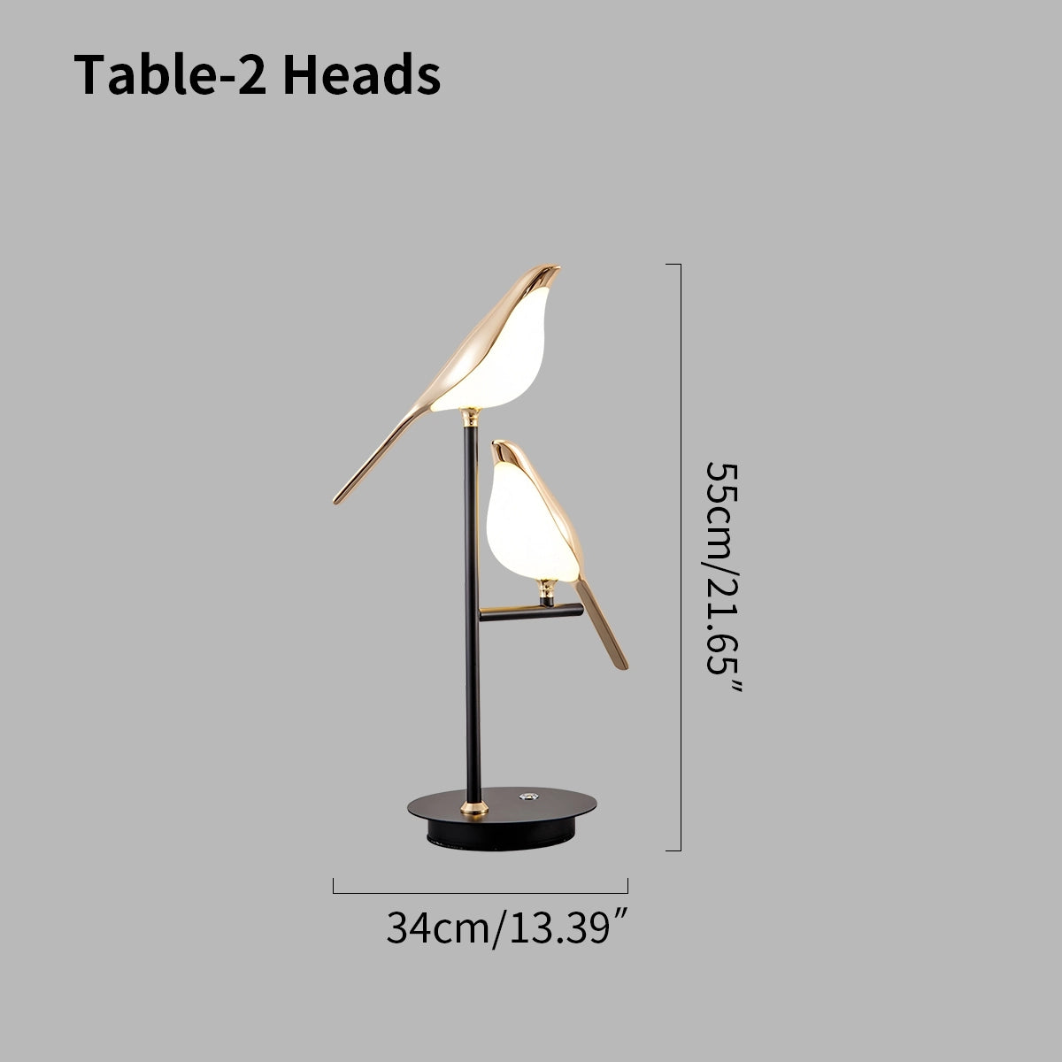 Antizer Modern Gold Birds LED Chandelier