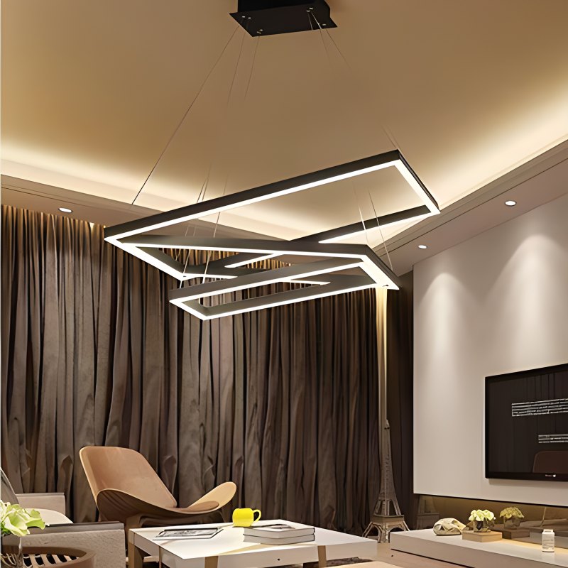 Tiered Rectangular Chandelier