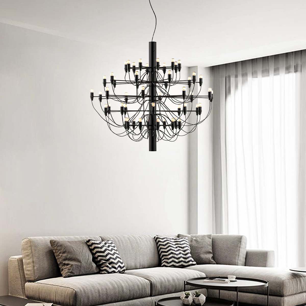 Tiered Modern Candle Chandelier