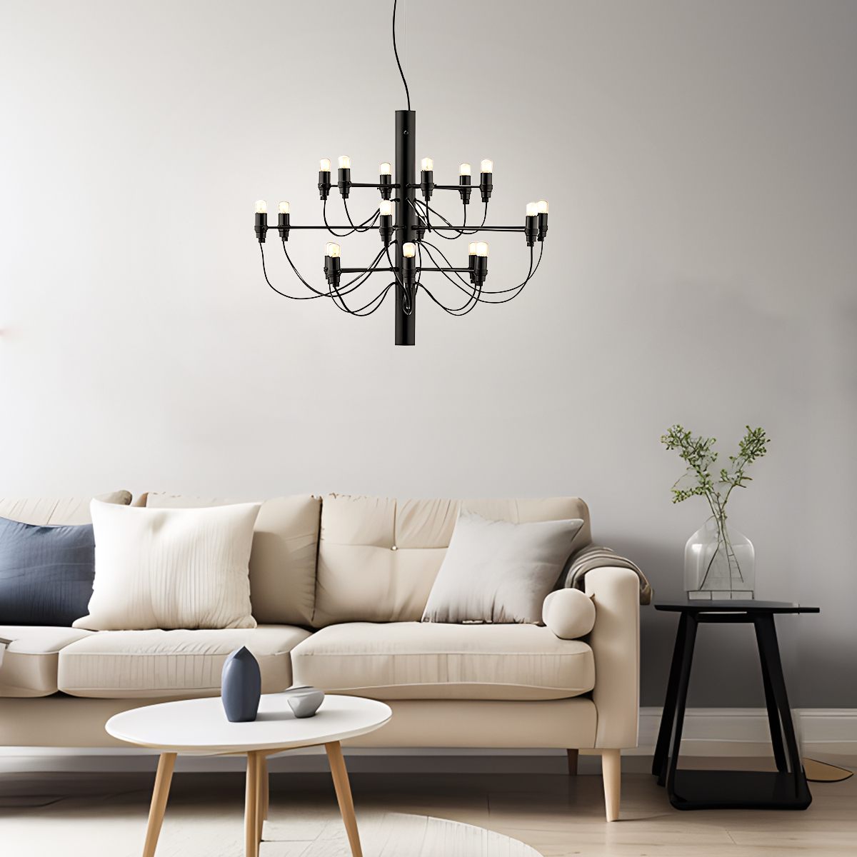 Tiered Modern Candle Chandelier