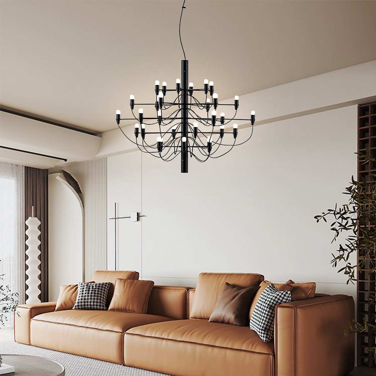 Tiered Modern Candle Chandelier