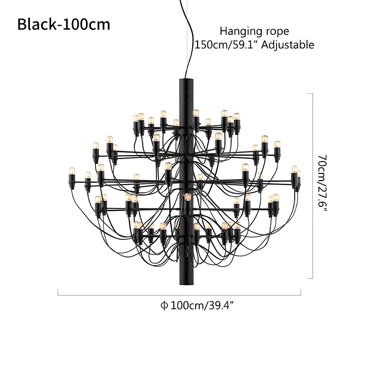 Tiered Modern Candle Chandelier