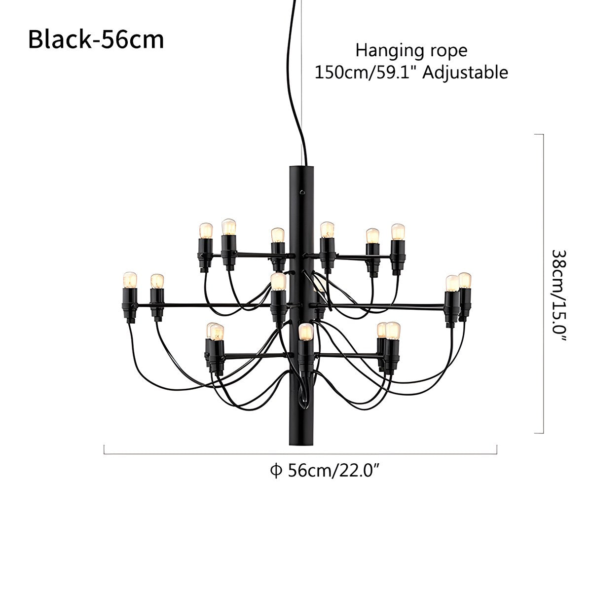 Tiered Modern Candle Chandelier