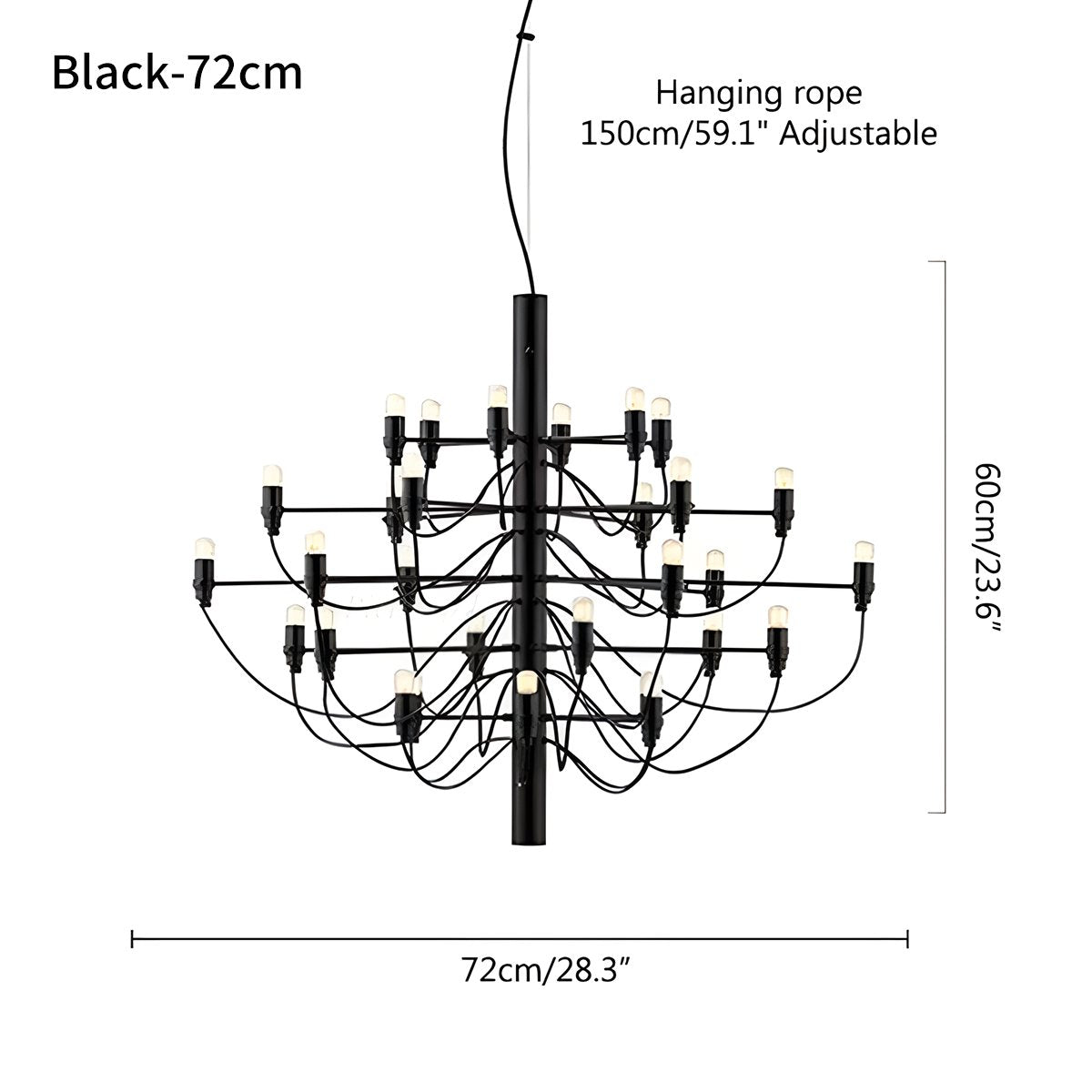 Tiered Modern Candle Chandelier