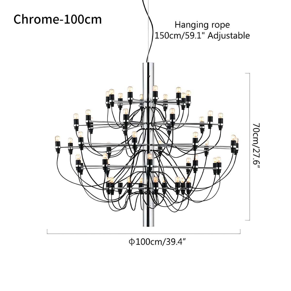 Tiered Modern Candle Chandelier