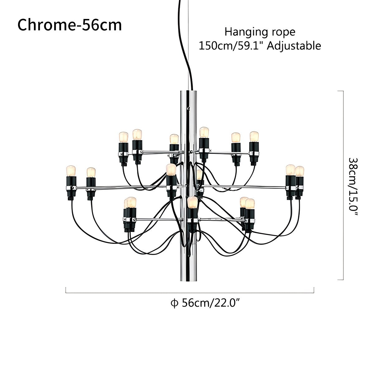 Tiered Modern Candle Chandelier