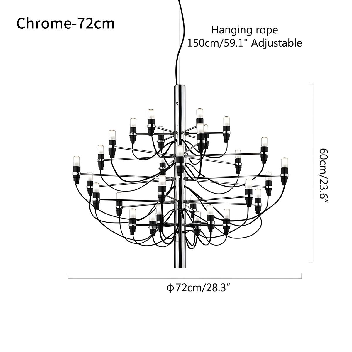 Tiered Modern Candle Chandelier