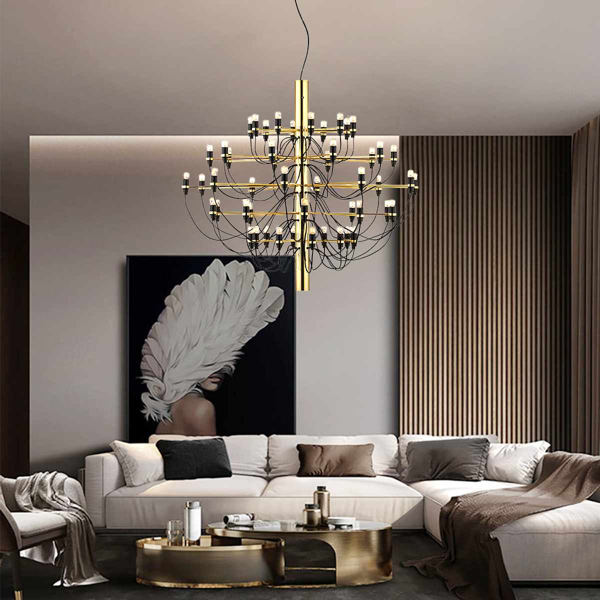 Tiered Modern Candle Chandelier