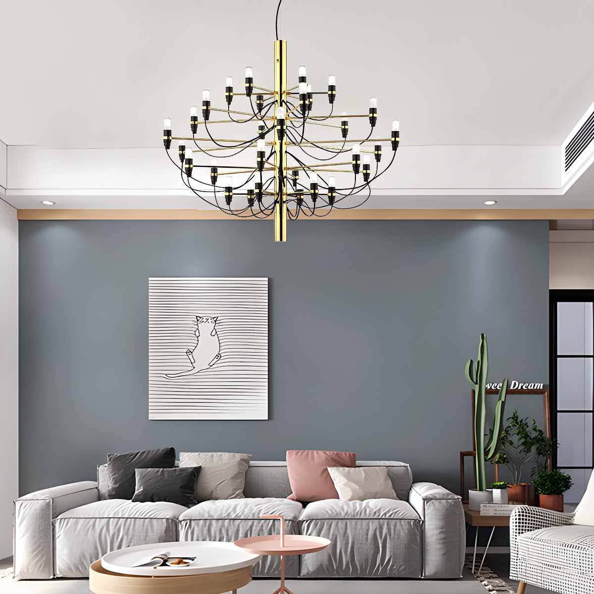 Tiered Modern Candle Chandelier