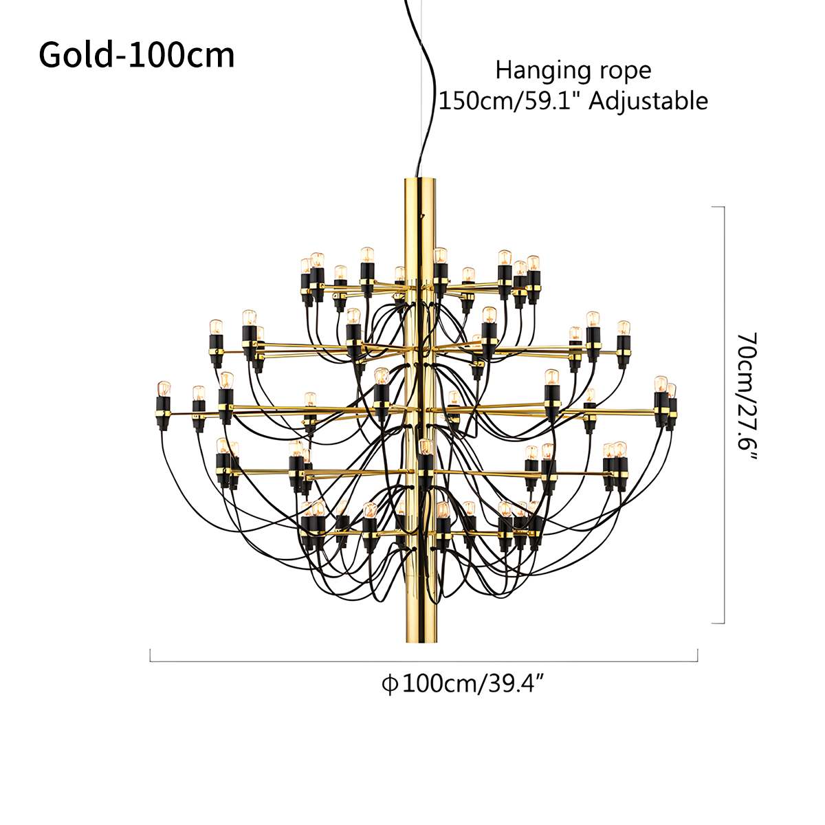 Tiered Modern Candle Chandelier