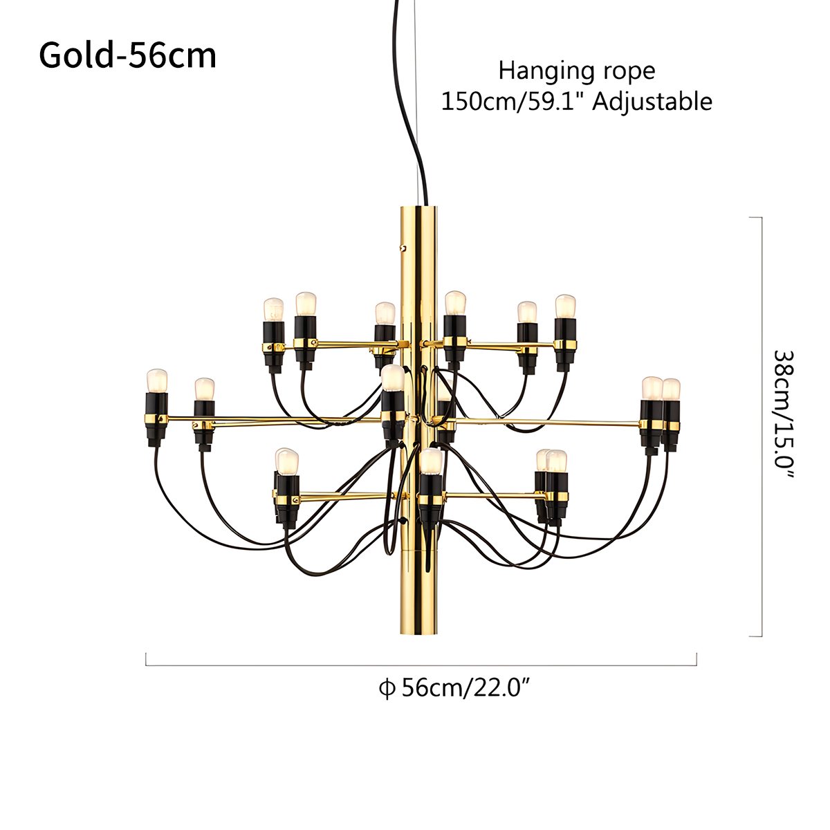 Tiered Modern Candle Chandelier