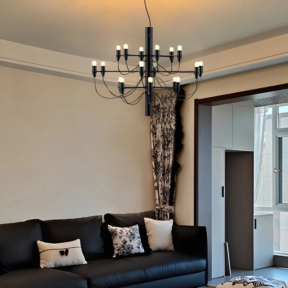 Tiered Modern Candle Chandelier