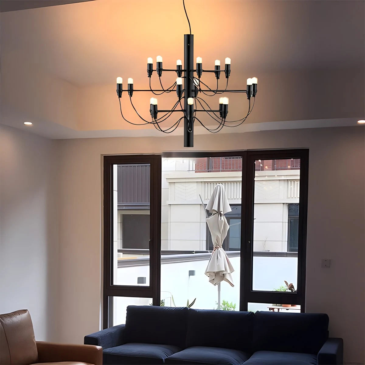 Tiered Modern Candle Chandelier