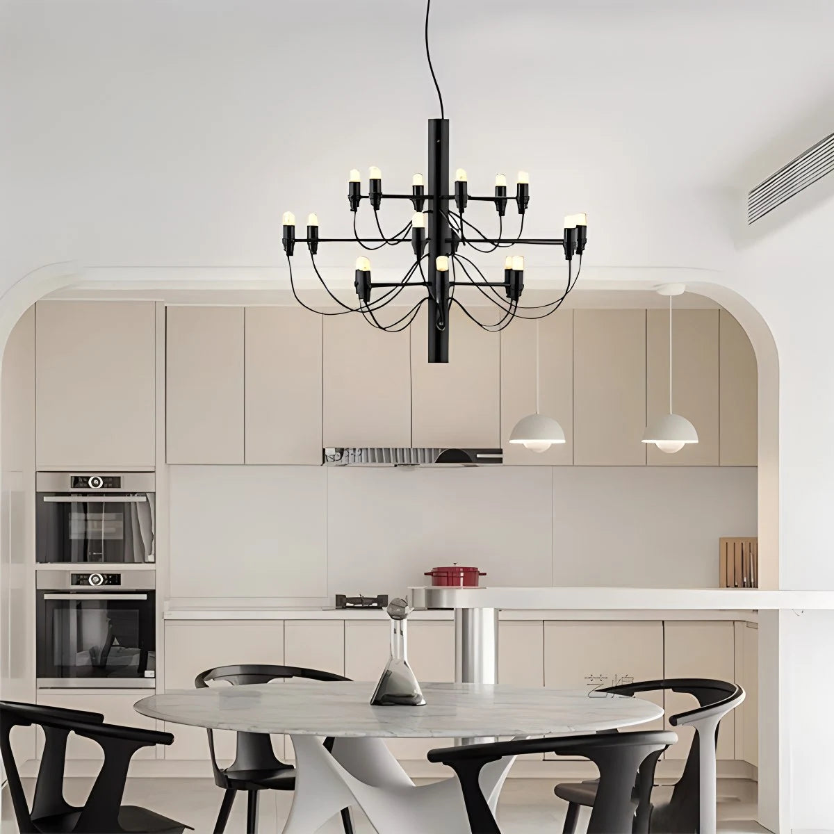 Tiered Modern Candle Chandelier