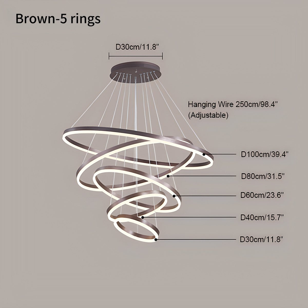 Tiered Ring Chandelier