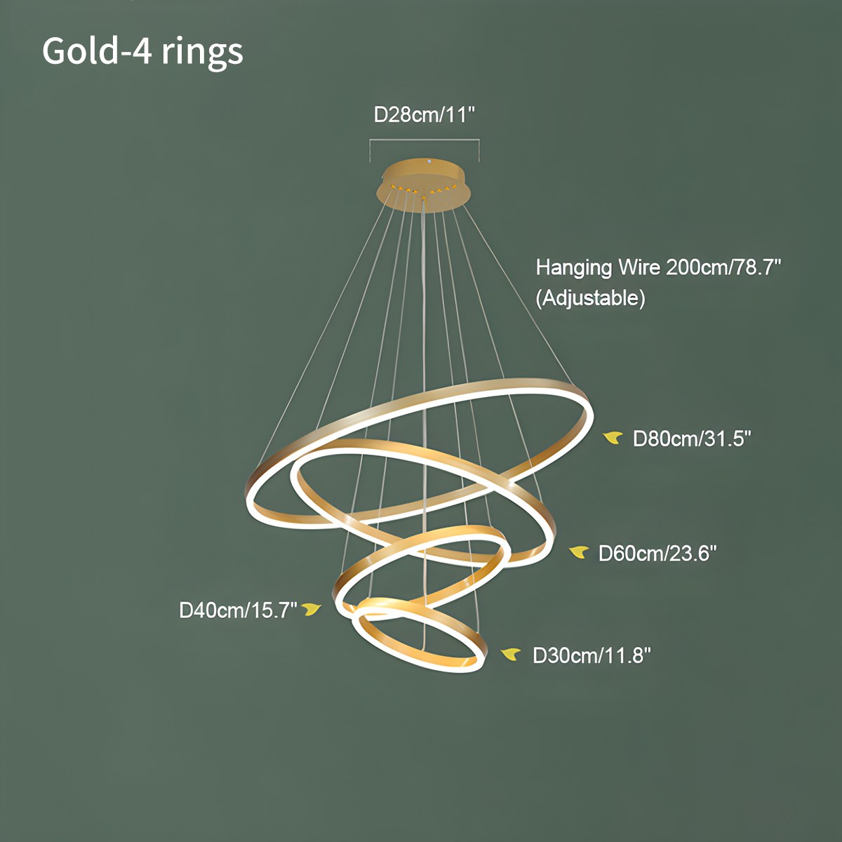 Tiered Ring Chandelier