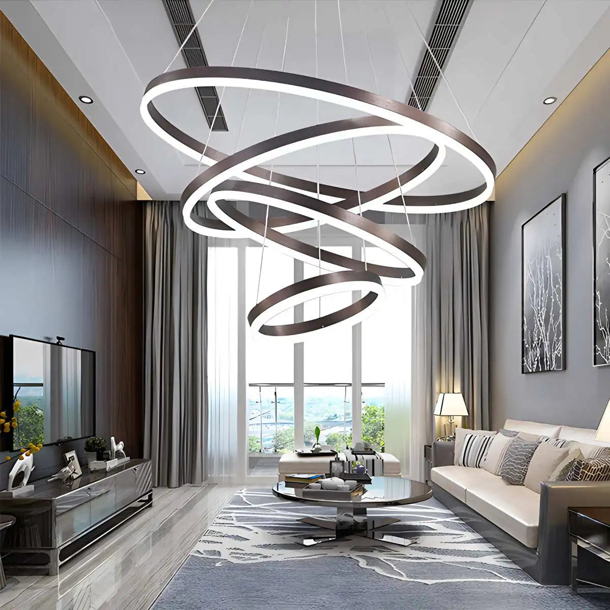 Tiered Ring Chandelier