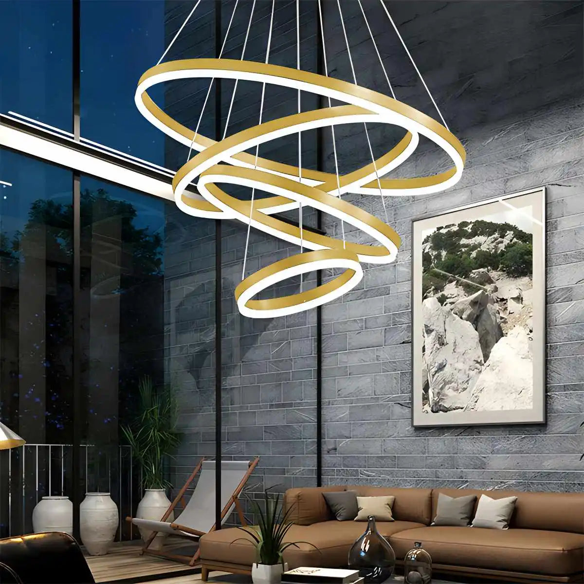 Tiered Ring Chandelier