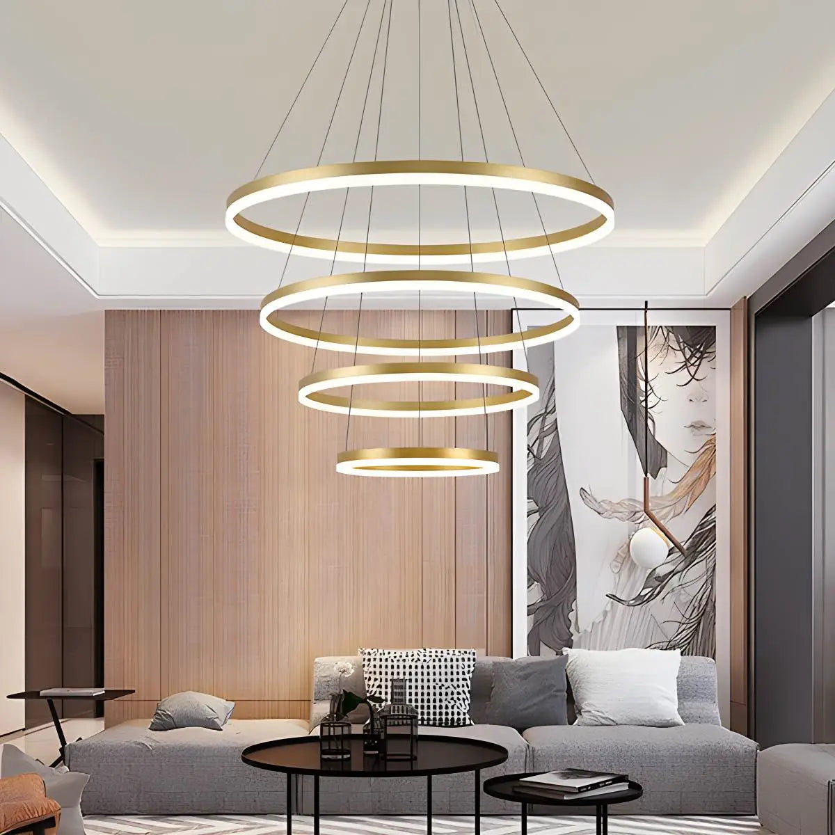 Tiered Ring Chandelier