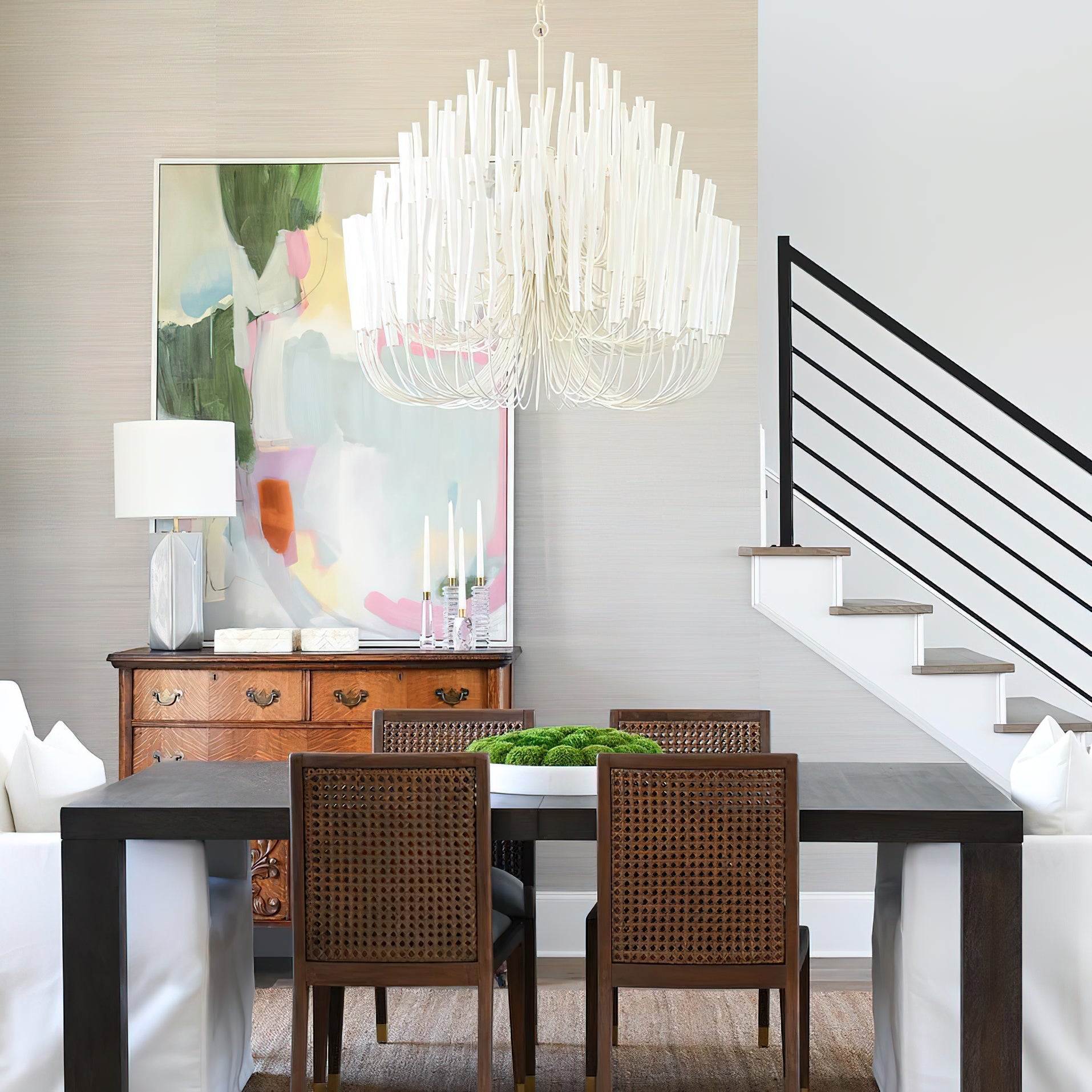 Modern Organic Twiggy Chandelier - Elegant Metal Branch Design Statement Lighting