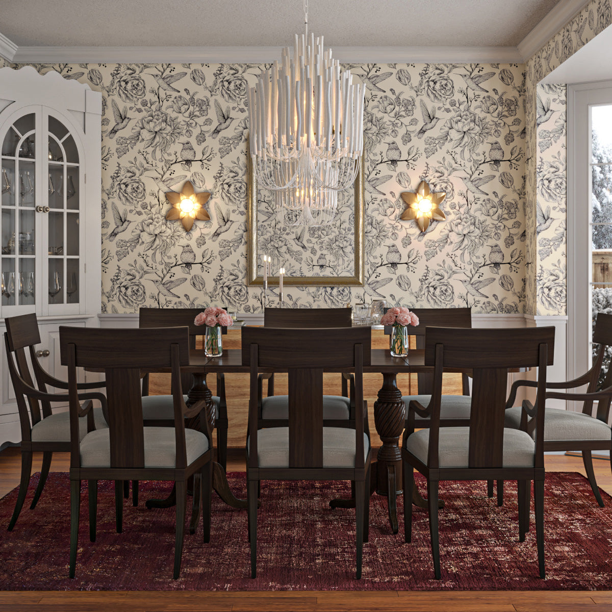 Modern Organic Twiggy Chandelier - Elegant Metal Branch Design Statement Lighting