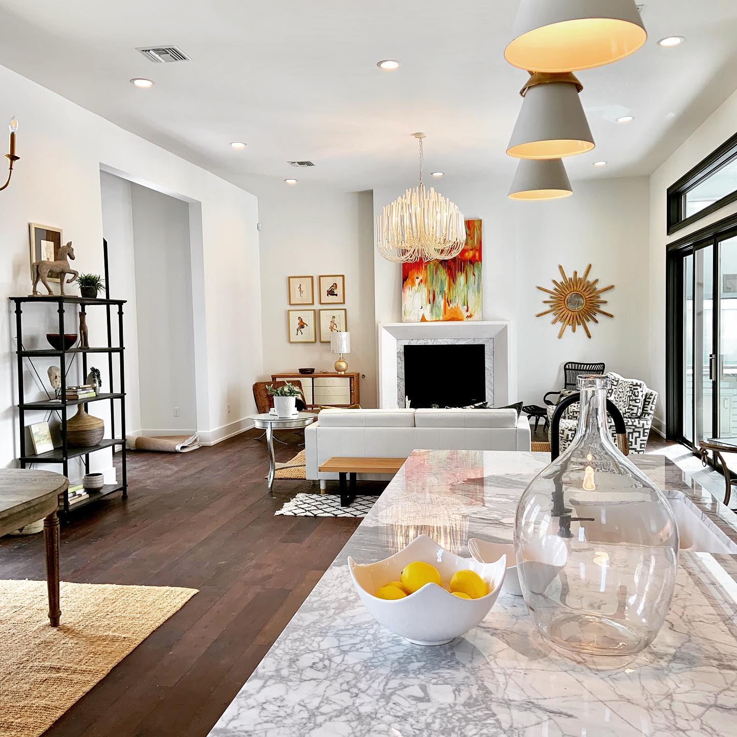 Modern Organic Twiggy Chandelier - Elegant Metal Branch Design Statement Lighting