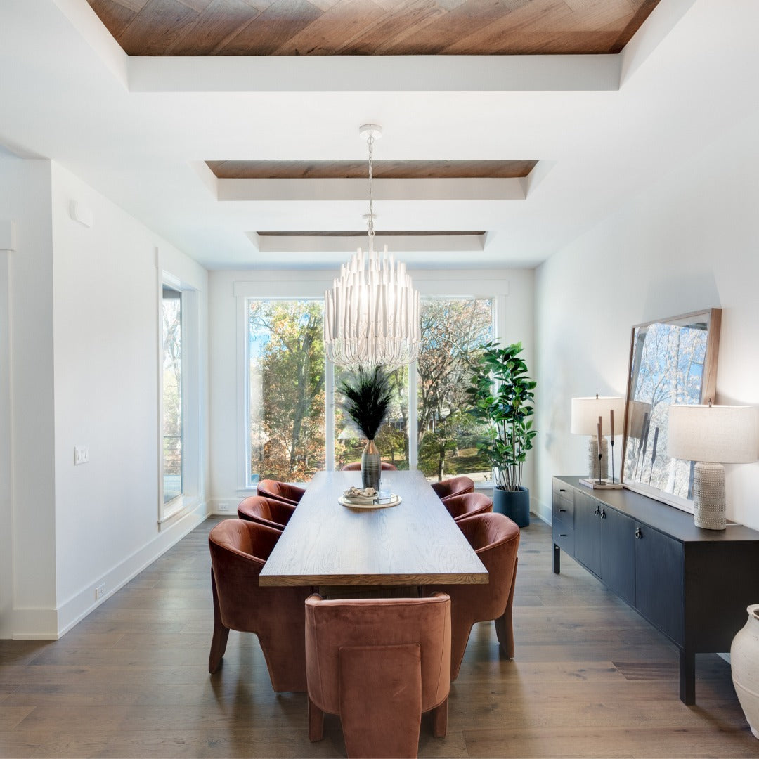 Modern Organic Twiggy Chandelier - Elegant Metal Branch Design Statement Lighting