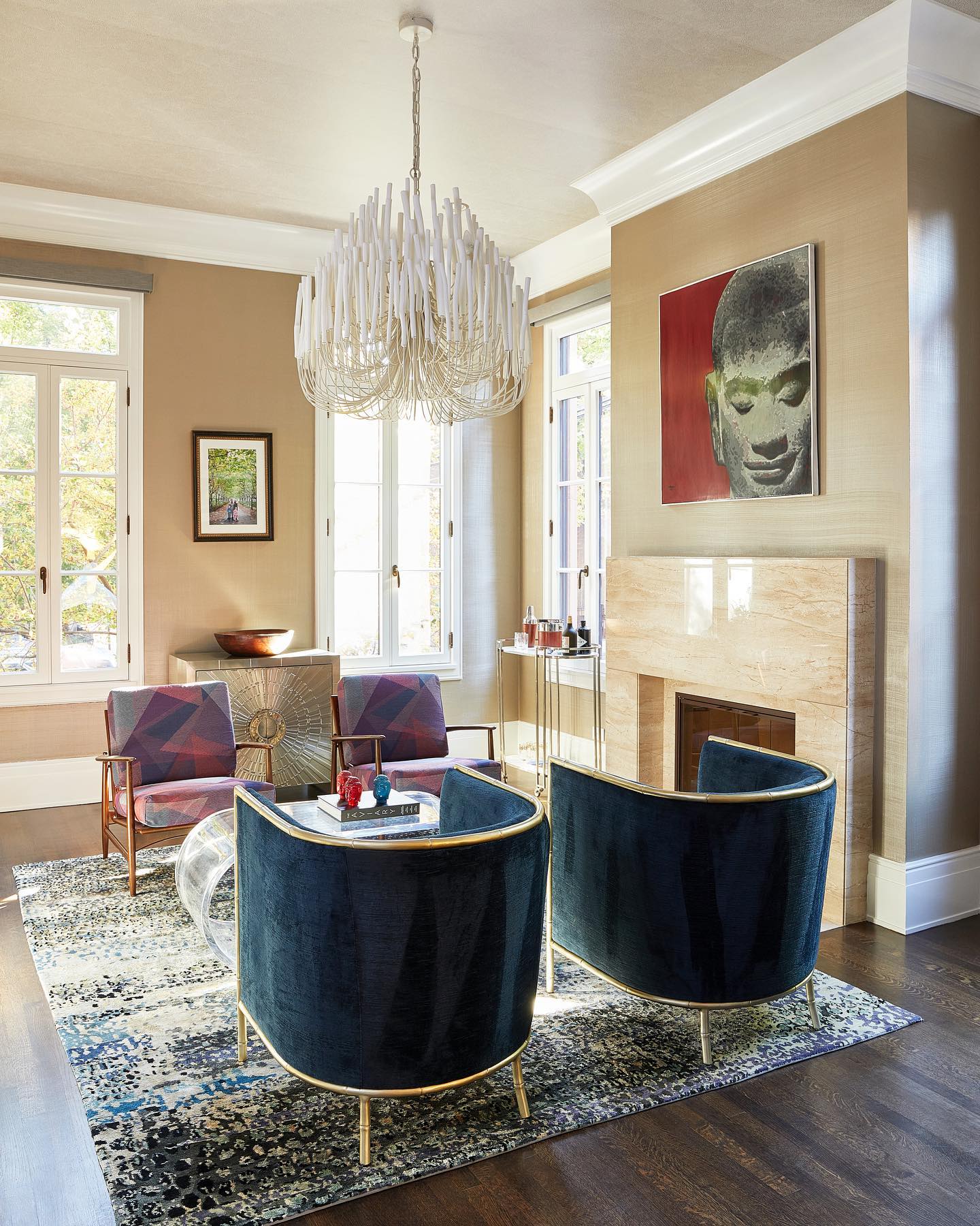 Modern Organic Twiggy Chandelier - Elegant Metal Branch Design Statement Lighting