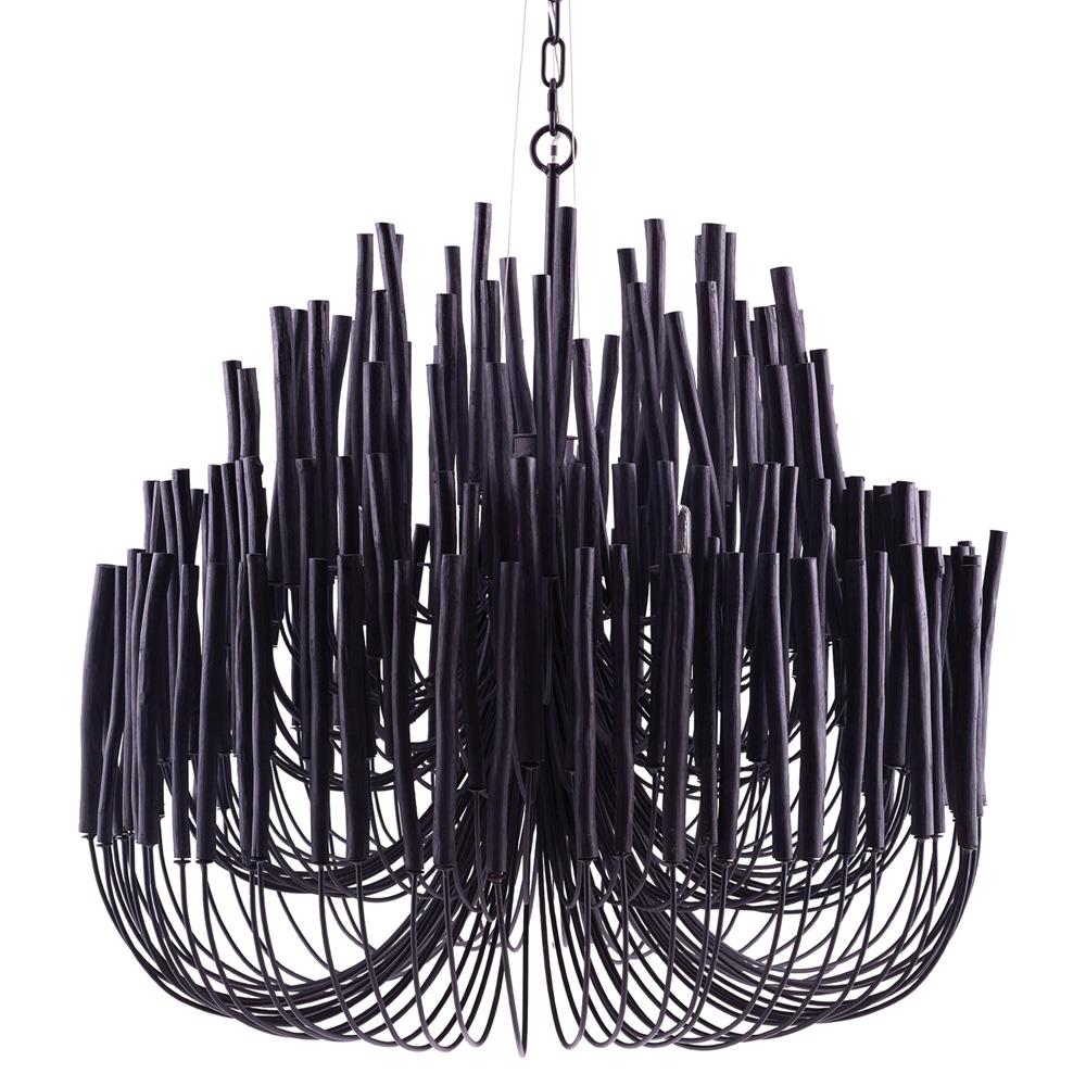 Modern Organic Twiggy Chandelier - Elegant Metal Branch Design Statement Lighting