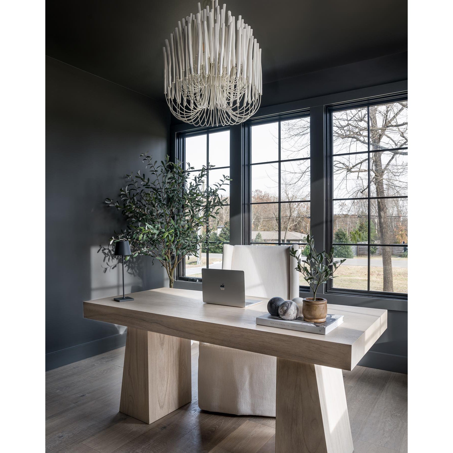 Modern Organic Twiggy Chandelier - Elegant Metal Branch Design Statement Lighting