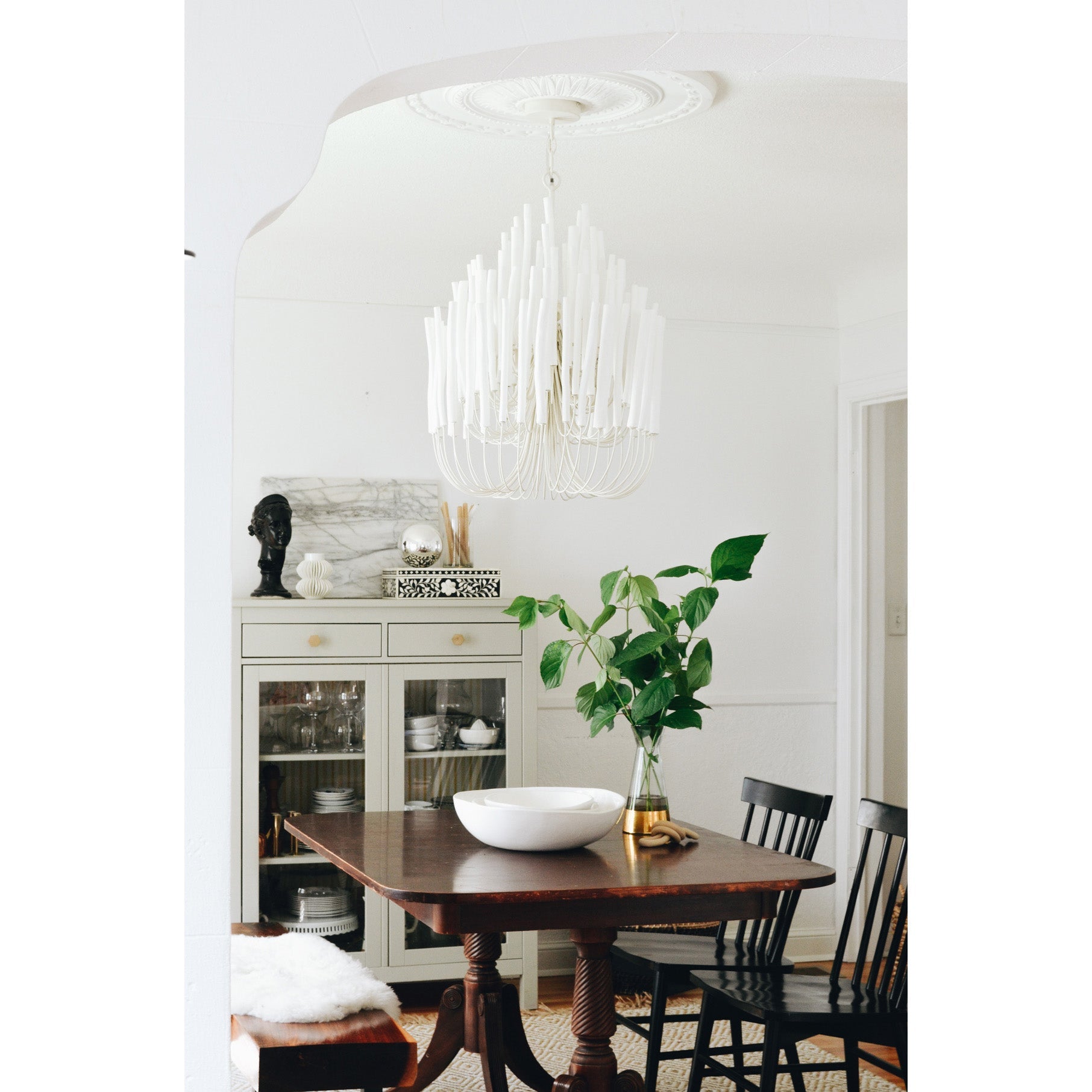 Modern Organic Twiggy Chandelier - Elegant Metal Branch Design Statement Lighting