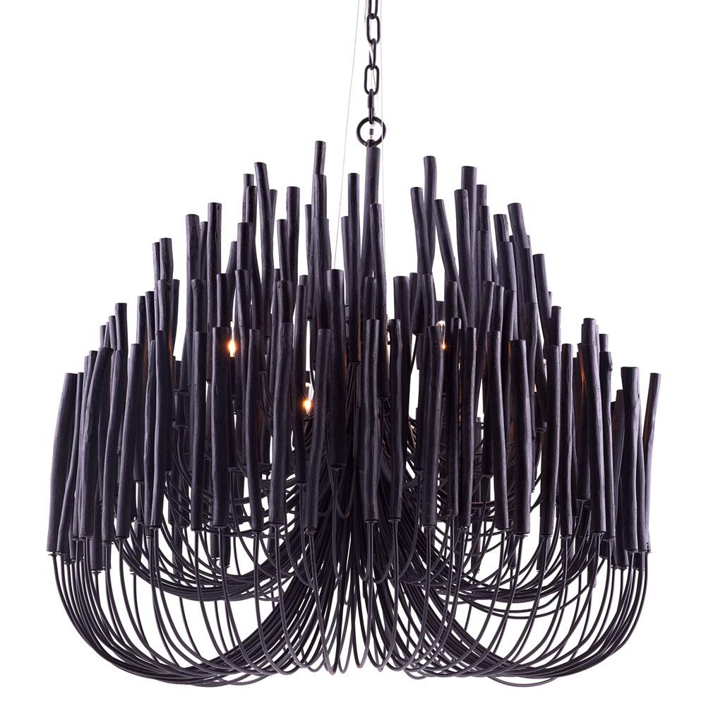 Modern Organic Twiggy Chandelier - Elegant Metal Branch Design Statement Lighting