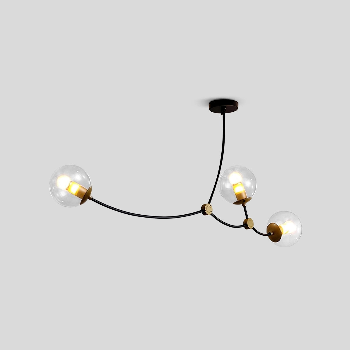 Antizer Minimalist Sputnik Globe Glass Chandelier
