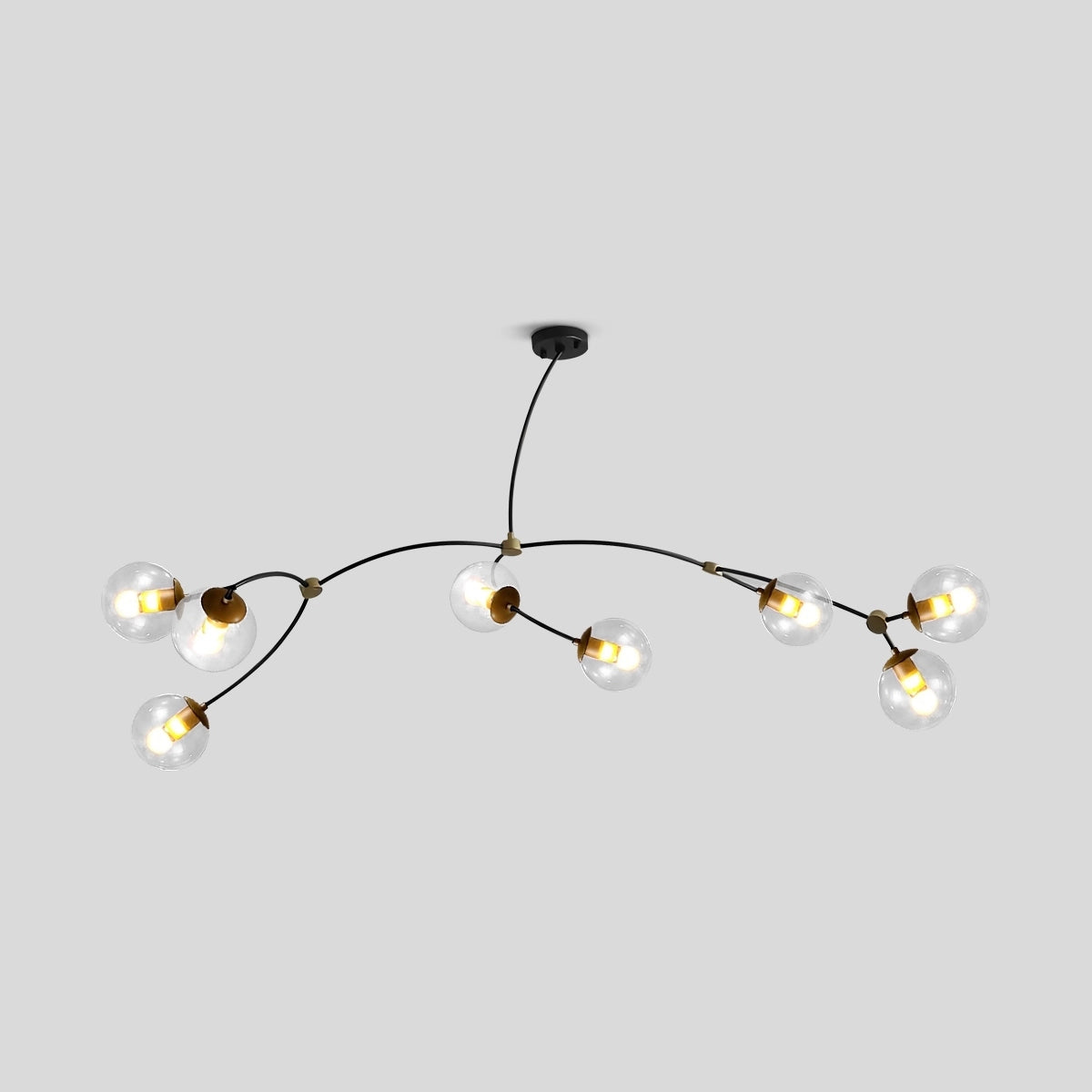 Antizer Minimalist Sputnik Globe Glass Chandelier