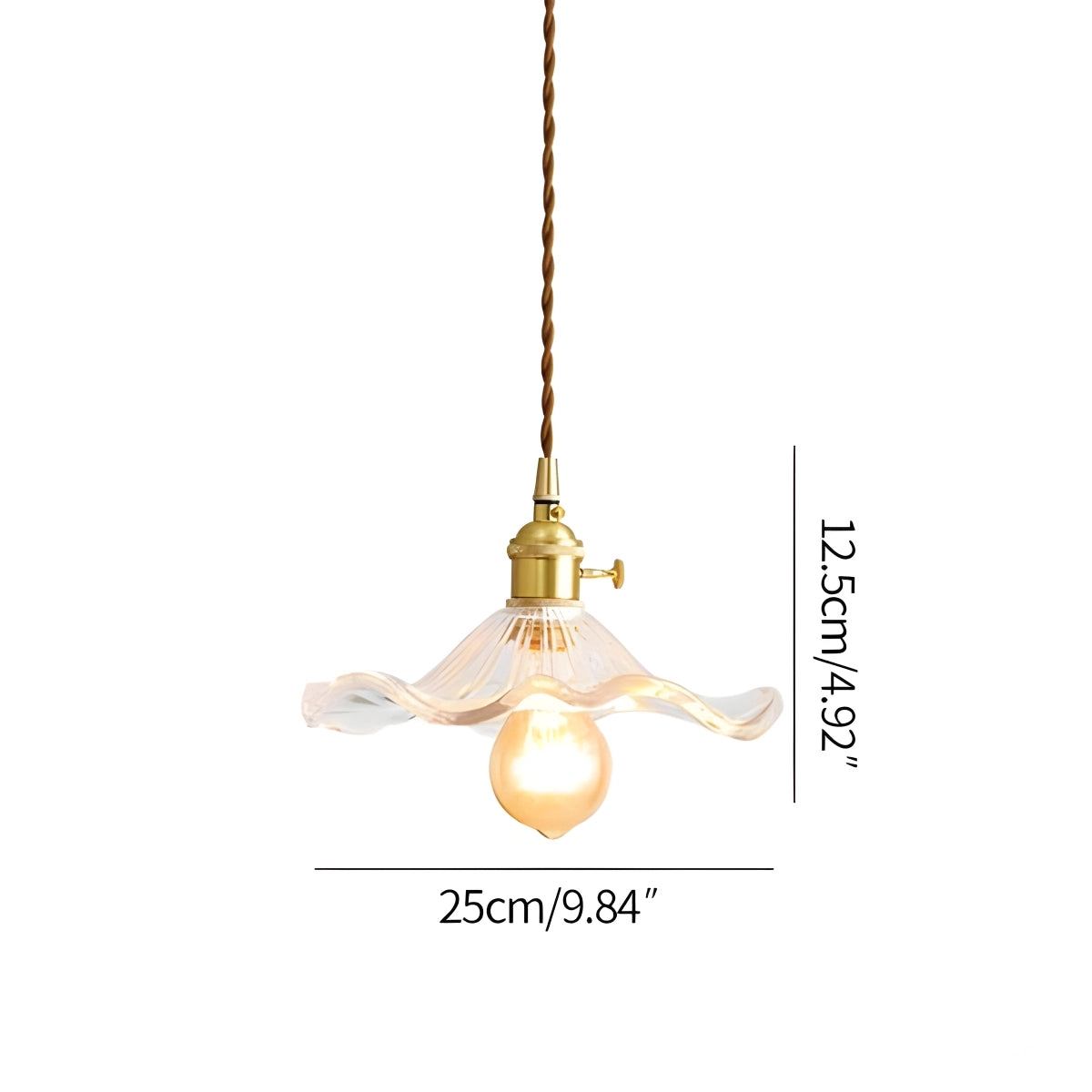 Antizer Nordic Japanese Glass Chandelier for Living Room