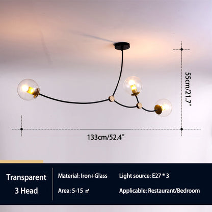 Antizer Minimalist Sputnik Globe Glass Chandelier