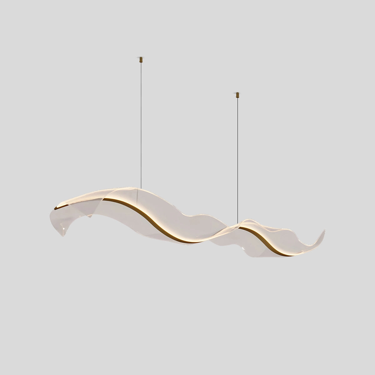Antizer Modern LED Wave Acrylic Chandelier