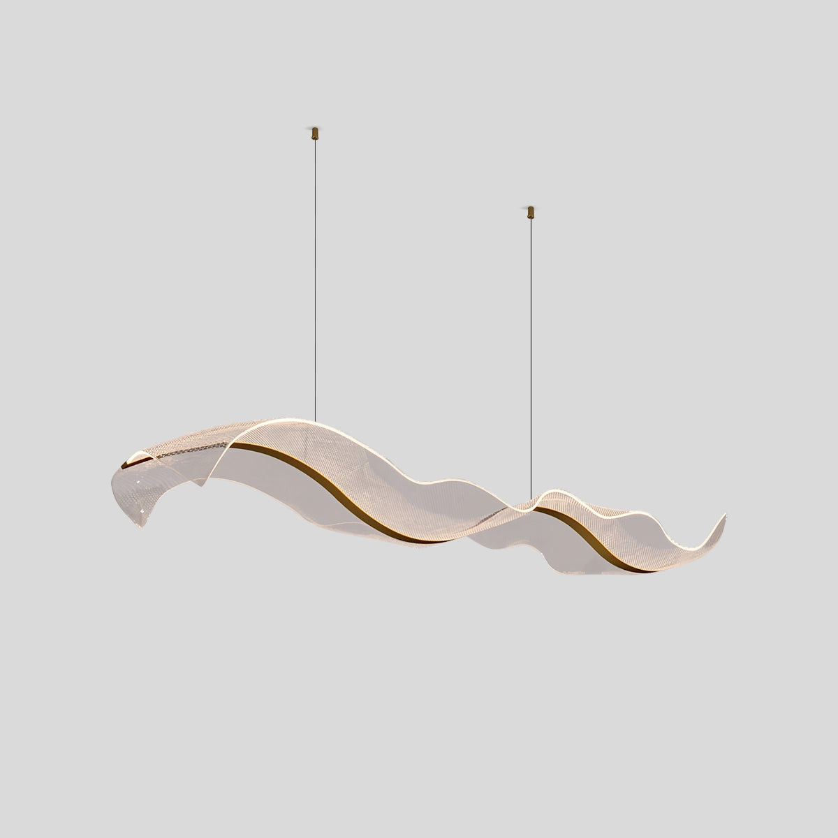 Antizer Modern LED Wave Acrylic Chandelier