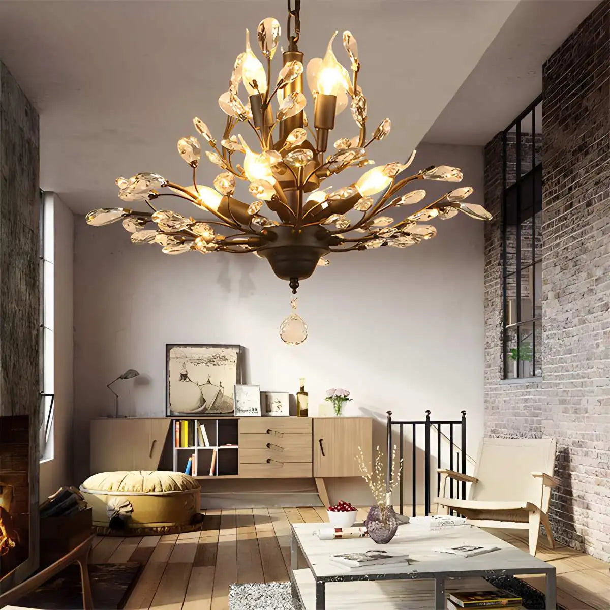 Tree Branch Crystal Chandelier