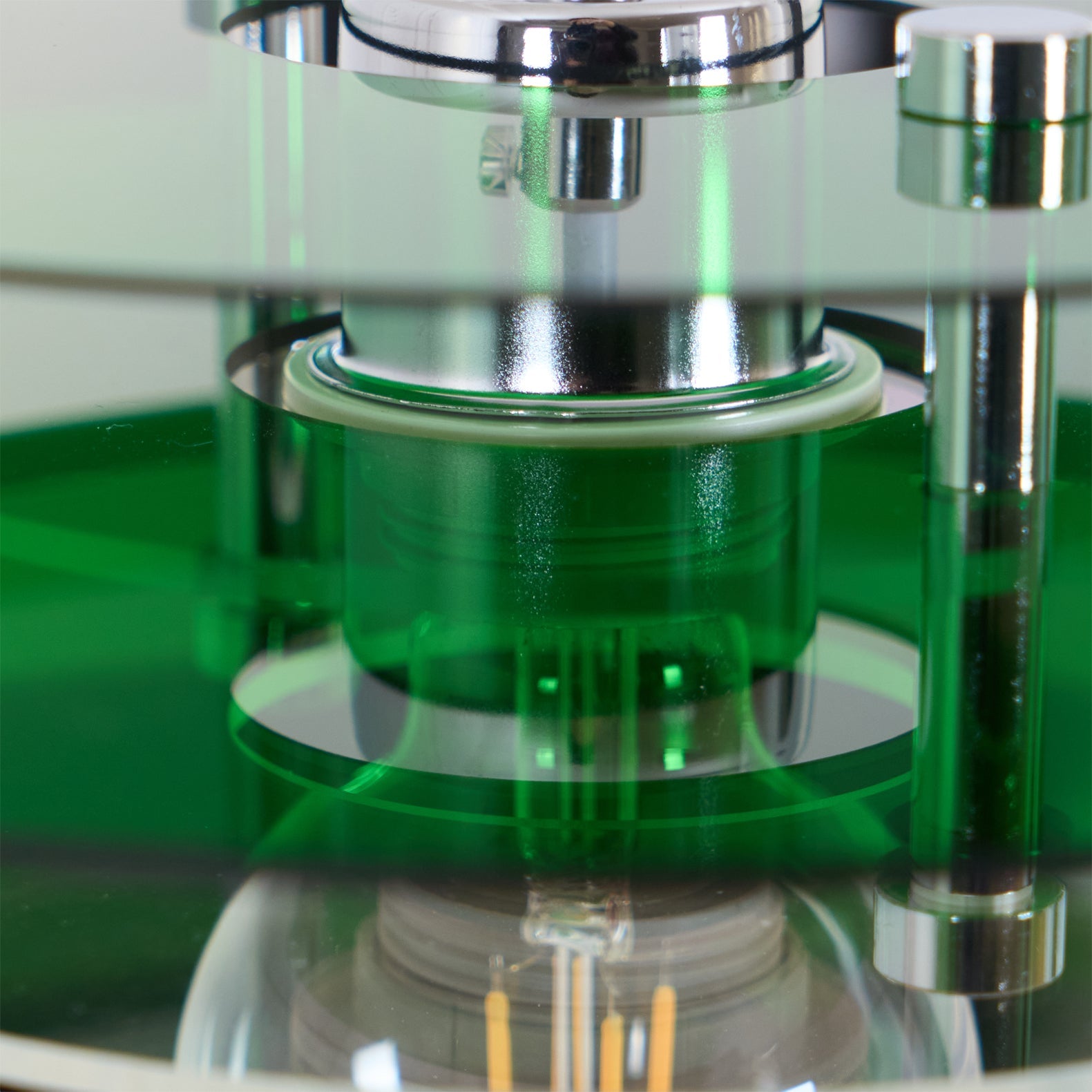 Modern Geometric Acrylic Disc Pendant Light - Elegant Reflective Ceiling Fixture